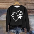 thumbnail image 1 of Women Sweatshirts Women's Round Neck Printed Loose Fitting Long Sleeve Hoodless Sweatshirts Blouse Women's Fashion Hoodies & Sweatshirts Crewneck Sweatshirt, 1 of 4