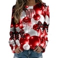 thumbnail image 1 of Women Sweatshirts Women's Valentine's Day Couples Matching Heart Print Crewneck Long Sleeve Comfortable Casual Hoodless Sweatshirt Oversized Hoodies for Women White M, 1 of 5