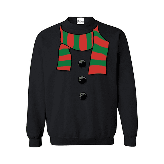 Women Sweatshirts and Hoodies - Christmas Snowman Scarf