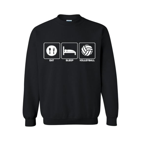 Women Sweatshirts and Hoodies - EAT SLEEP VOLLEYBALL
