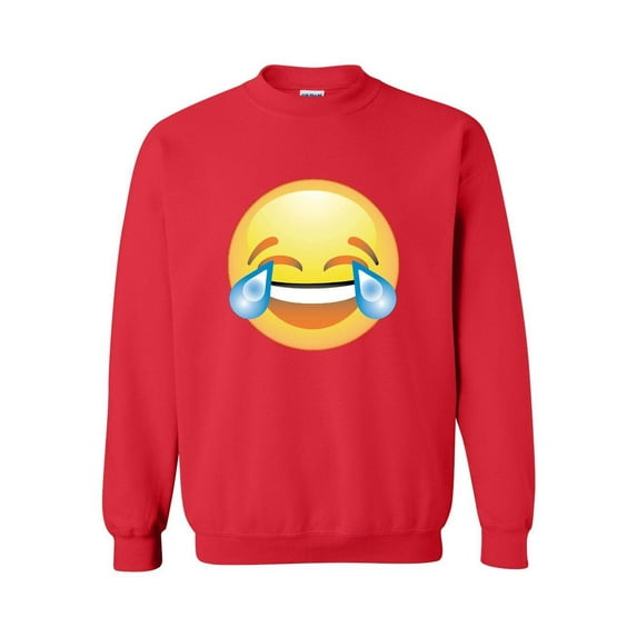 Women Sweatshirts and Hoodies - Emoji Laughing Tears