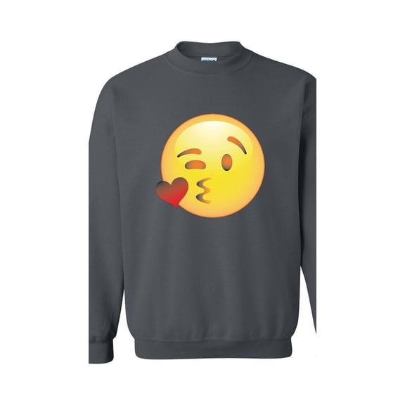 Women Sweatshirts and Hoodies - Emoji Winky Face