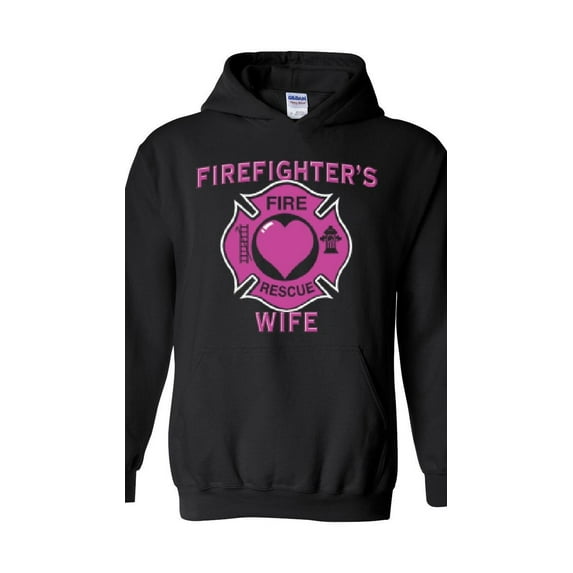 Women Sweatshirts and Hoodies - Firefighter`s Wife