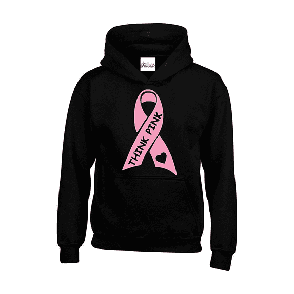 Women Sweatshirts and Hoodies - Think Pink Cancer
