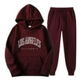 thumbnail image 1 of Women Sweatsuits Sets 2 Piece Hoodie Long Sleeve Sweatshirt with Wide Leg Pants Loungewear Sets Fall Matching Sets Women'S Clothing Sets, 1 of 2
