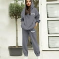 thumbnail image 1 of Women Sweatsuits Sets 2 Piece Hoodie Sweatshirt Jogger Pants Lounge Fall Clothing Matching Sets, 1 of 3