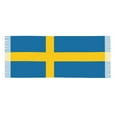 thumbnail image 1 of Women Swedish Flag Scarfs Large Warm Soft Shawls Wraps, 1 of 6