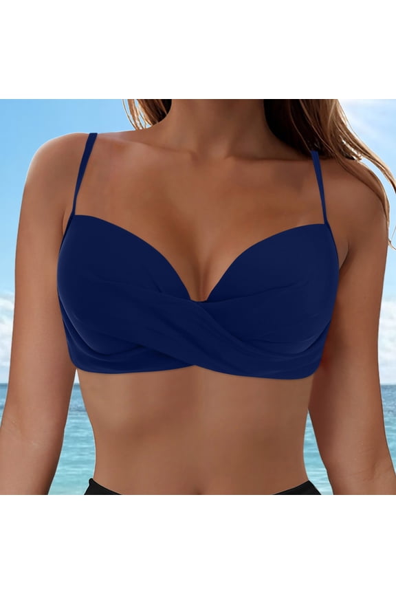 Women Swim Bikini Top High Neck Bathing Suit Top Swimwear Bikini Underwear for Women Bikini Cover Knitted Bikini Bandeau Top Bikini Swimsuit Women Bikini High Bikini Neon Bikini Top Mens Bikini Junior