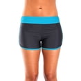 thumbnail image 1 of Women Swim Bottom Low Waist Ban Colorblock Briefs Split Swimming Trunks, 1 of 6