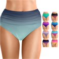 thumbnail image 1 of Women Swim Shorts Full Coverage Swimsuits For Women Mint Green Mid Rise High Leg Bikini Bottom Swimsuit Bottoms For Women, 1 of 6