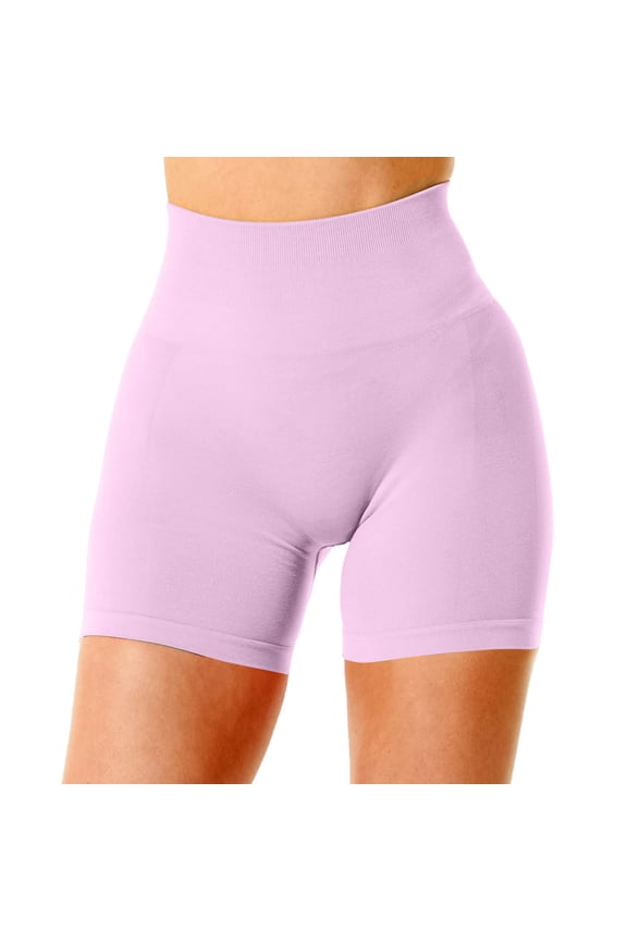 Women Swim Shorts Workout Lifting Shorts For Women High Waisted Seamless Gym Yoga Booty Shorts,Size XS