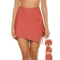 thumbnail image 1 of Women Swim Skirt Drawstrings Sides Swim Shorts Bathing Suit Skirted Swimsuit Bottom, 1 of 8