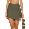 thumbnail image 1 of Women Swim Skirt Drawstrings Sides Swim Shorts Bathing Suit Skirted Swimsuit Bottom, 1 of 7