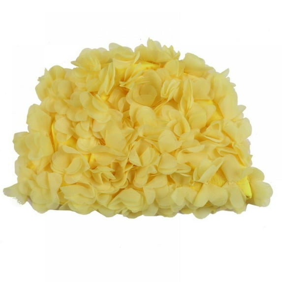 Women Swimming Cap Floral Elastic Breathable Padding Bathing Hat For Long Hair,6 Colors
