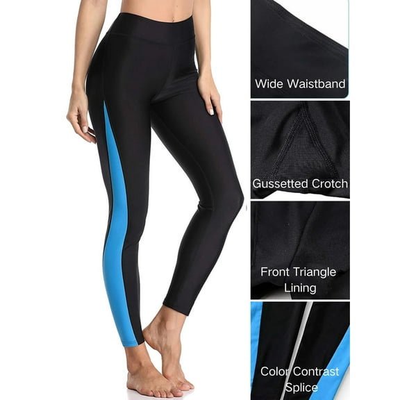 ANFERRY Women Swimming Pants UPF50  Rash Guard Pants High Rise Swim Leggings