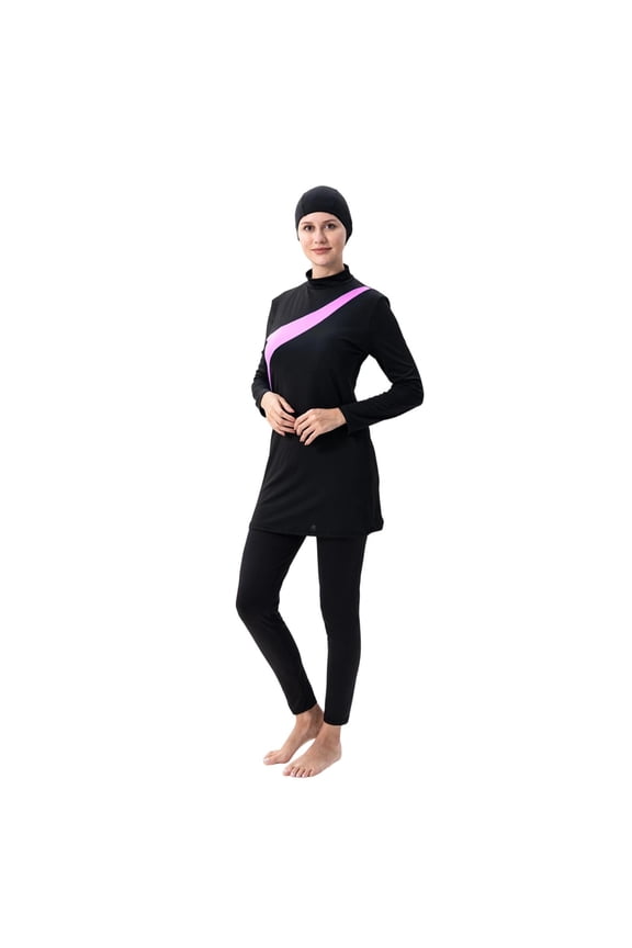 Women Swimming Suit Robes For Long Sleeve Swimwear Full Coverage And Bottoms Sun Conservative Tankini For Beach Pool