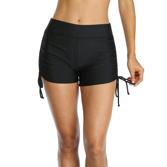 Women Swimming Trunks Board Shorts with Drawstring Swimsuit Bottoms