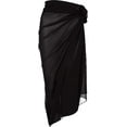 thumbnail image 1 of Women Swimsuit Cover up Skirt,Black Long Sarong Skirt, Ladies Bikini Wrap Skirt Beach Chiffon Bathing Swimwear Wrap for Vacation, 1 of 7
