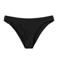 thumbnail image 1 of Women Swimwear Bikini Bottoms Summer Swim Bottom Solid Color Mid-Waist Swim Bottoms Tropical Swim Wear, 1 of 3
