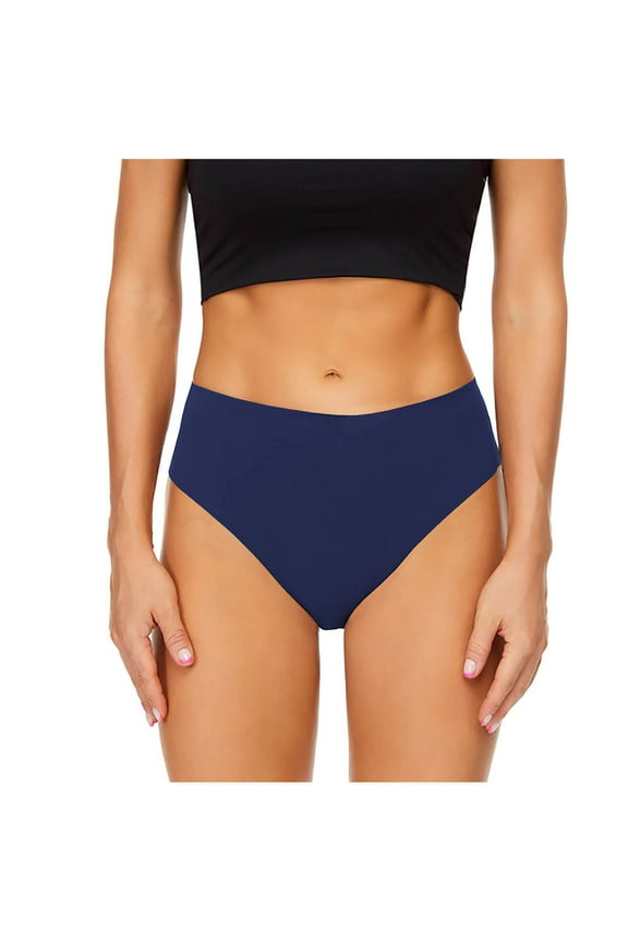 Women Swimwear Bottoms Period Swimwear Bikini Menstrual Leakproof Swim Bottoms Mid Waisted Coverage UPF 50+ Waterproof Brief