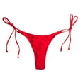 thumbnail image 1 of Women Swimwear Brazilian Cheeky Bikini Bottom Side Tie Thong Bathing Swimsuit, 1 of 5