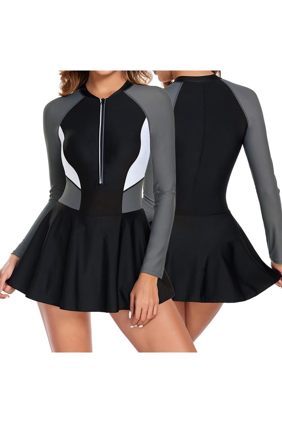 Women Swimwear Fashion Leaf Print Surf Wear Swimsuit Beach Seaside Pool Swimsuit