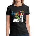 thumbnail image 1 of Women T-Shirt Autism My Brother is Special Puzzle S M L XL 2XL 3XL - Autism Awareness Graphic Tee, 1 of 2