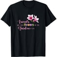 thumbnail image 1 of Women T Shirt Cute Best Friend Friendship Flower Girls T-Shirt Black Large, 1 of 4