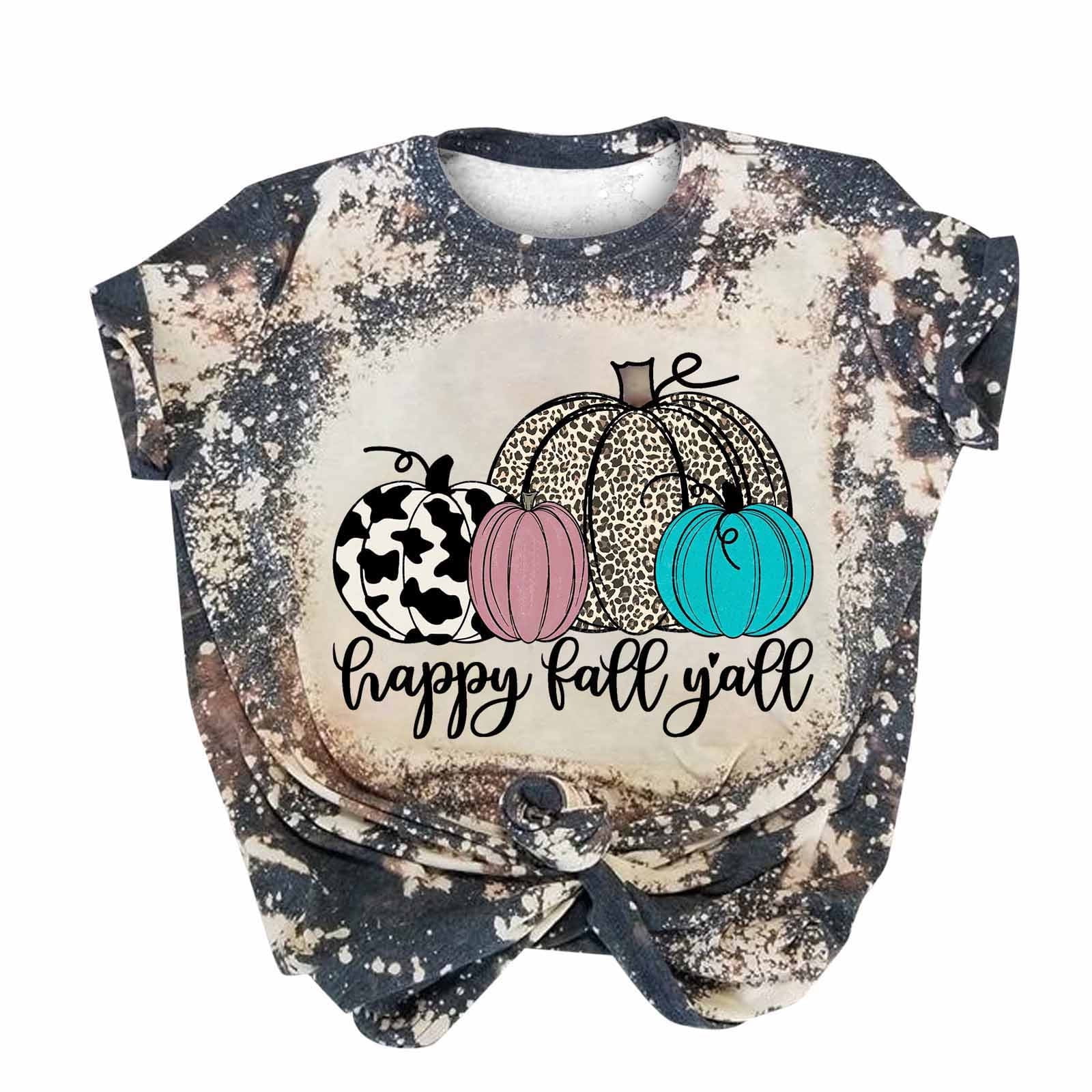 Happy Halloween Bleached Printed Tee Happy Halloween Bleached Printed Tee