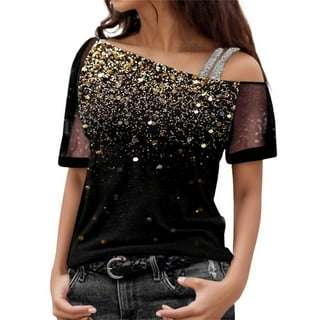 Glitter Off The Shoulder Top