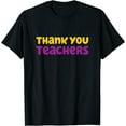 thumbnail image 1 of Women T-Shirt Thank You Teachers Cute Funny Appreciation T-Shirt Casual Short Sleeve Round Neck Tops, 1 of 4