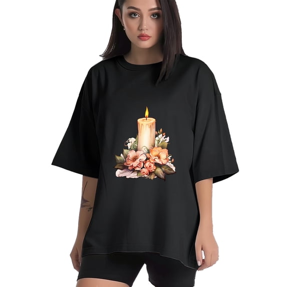 Women T Shirts and Men Shirt Oversized Shirts Cool Graphic Tees for Men Vintage Streetwear Sweat Casual Shirt L