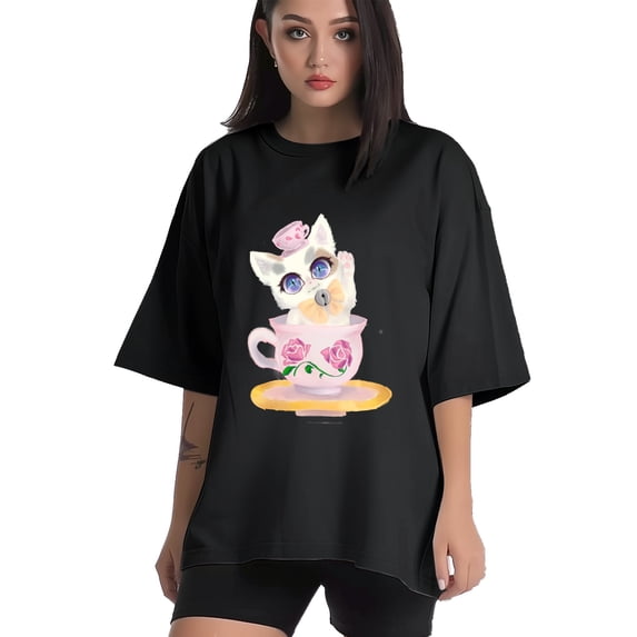 Women T Shirts and Men T shirt Oversized Shirts Cool Graphic Tees for Men Vintage Streetwear Sweat Casual Shirt 4XL