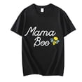 thumbnail image 1 of Women T-shirt Mama Bee T-Shirt Cute Sassy Honey Bee Mothers Day Gift Idea Casual Short Sleeve Round Neck Tops, 1 of 4