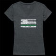 thumbnail image 1 of Women TGL Flag Graphic Short Sleeve V-Neck T-Shirt, Heather Charcoal - Extra Large, 1 of 1