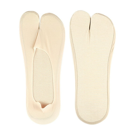 Women Tabi Socks Japanese Style 2 Toe Split Socks No-show Low Cut Boat Sock Invisible Cotton Socks for Flip Flop Sandal