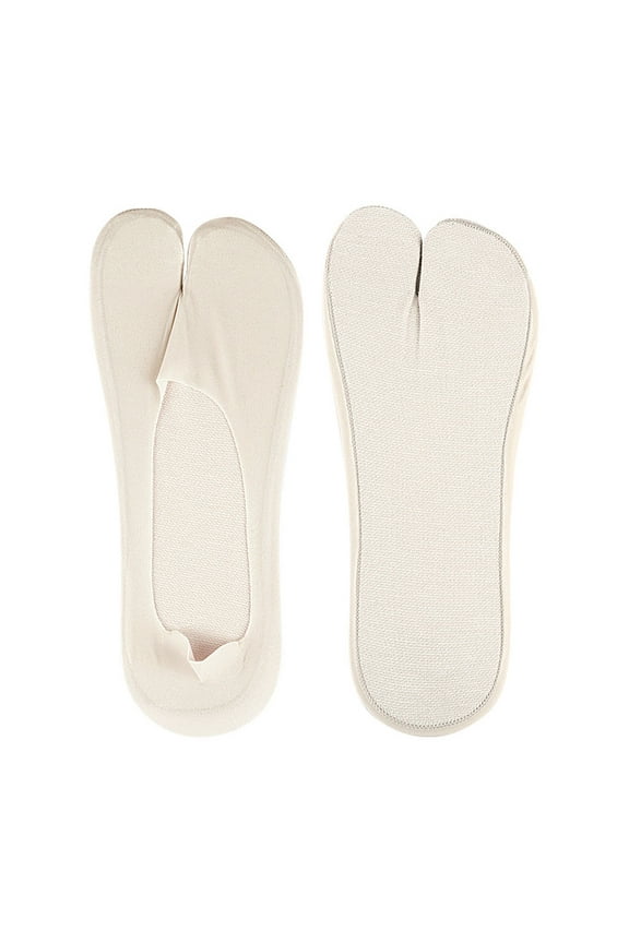 Women Tabi Socks Japanese Style 2 Toe Split Socks No-show Low Cut Boat Sock Invisible Cotton Socks for Flip Flop Sandal