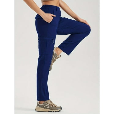 Women Tactical Hiking Pants Water Repellent Quick Dry Lightweight Ripstop Stretch Nylon Zip Pockets