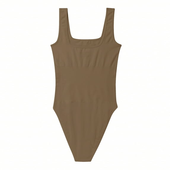Women Tank Bodysuits Square Neck Sleeveless T Shirt Tank Tops