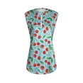 thumbnail image 1 of Women Tank Top 1/4 Zipper Prints Pattern Quick Dry Golf Polo Sleeveless Shirts, 1 of 7