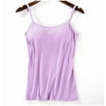 thumbnail image 1 of Women Tank Tops Female Camisole with Built in Bra Women Padded Bra Top Vests S-XL, 1 of 7