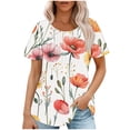 thumbnail image 1 of Women Tank Tops Loose Fit Graphic Womens Blouses And Tops Casual Short Sleeve Tshirts Shirts Funny Graphic T-Shirt Basic Tees Fitted V Neck Tess for Women Golf, 1 of 6