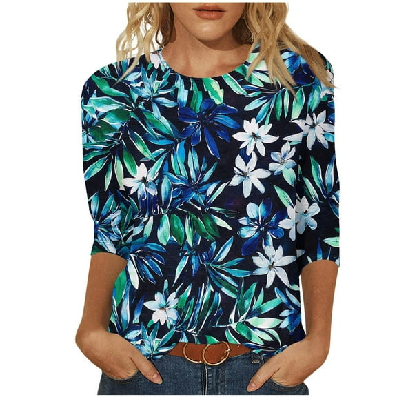 Young adult fashion Women Tank Tops Loose Fit Workout Green Print Blouses for Women Short Sleeve Tunic Tops for Women XS Orders