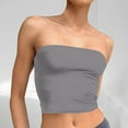 thumbnail image 1 of Women Tank Tops Summer Cool Pullover No Strap Off Shoulder Fashion Sleeveless Elegant Camisole Lightweight Trendy Breathable Casual Plain Party Vacation Tops, 1 of 6