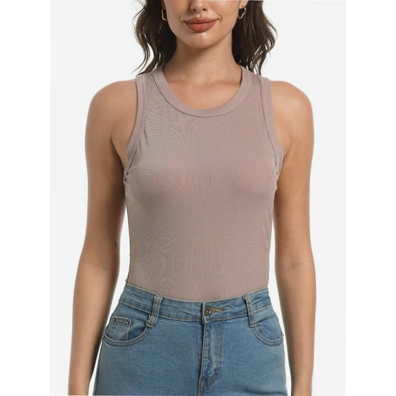 Women Tank Tops Summer Sleeveless Basic Cami Top Shirt Slim Racerback Blouses