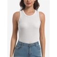 thumbnail image 1 of Women Tank Tops Summer Sleeveless Basic Cami Top Shirt Slim Racerback Blouses, 1 of 7