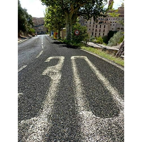 Input Rural Road Signal Speed Limit Asphalt Lead-20 Inch By 30 Inch Laminated Poster With Bright Colors And Vivid Imagery-Fits Perfectly In Many Attractive Frames