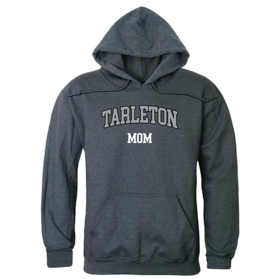 Women Tarleton State Texans Mom Hoodie, Heather Charcoal - Medium