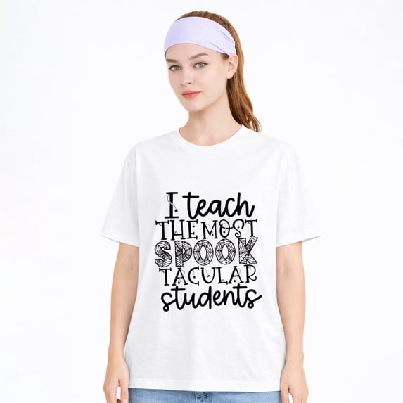 Women Teacher Shirt Teacher Life Printed T-Shirt Casual Back to School Tee Tops