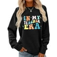thumbnail image 1 of Women Teacher Sweatshirt in My Teacher Era Graphic Shirt Casual Loose Long Sleeve Crew Neck Top, 1 of 5